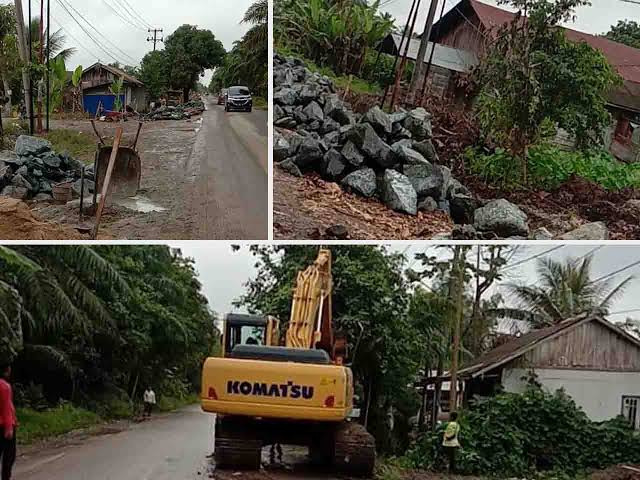 Pembuatan jalan nasional Gampong gampa 